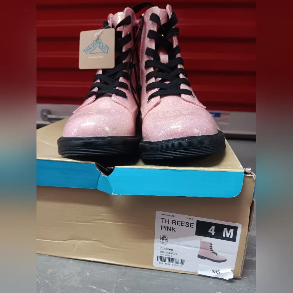 Glitter pink thereabouts girls boots 4